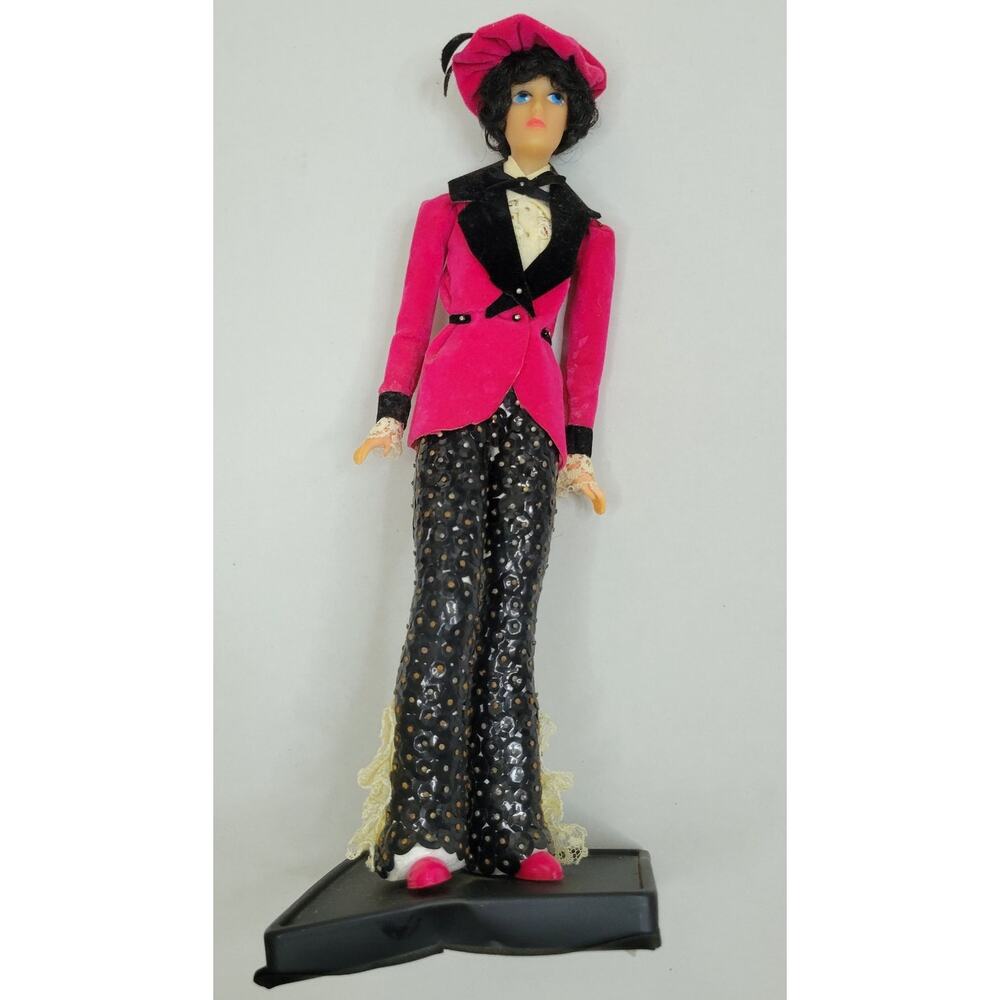 Vintage Walco Personalize Ms Toni Beaded Doll Kit 13501 1975 With Stand 10"